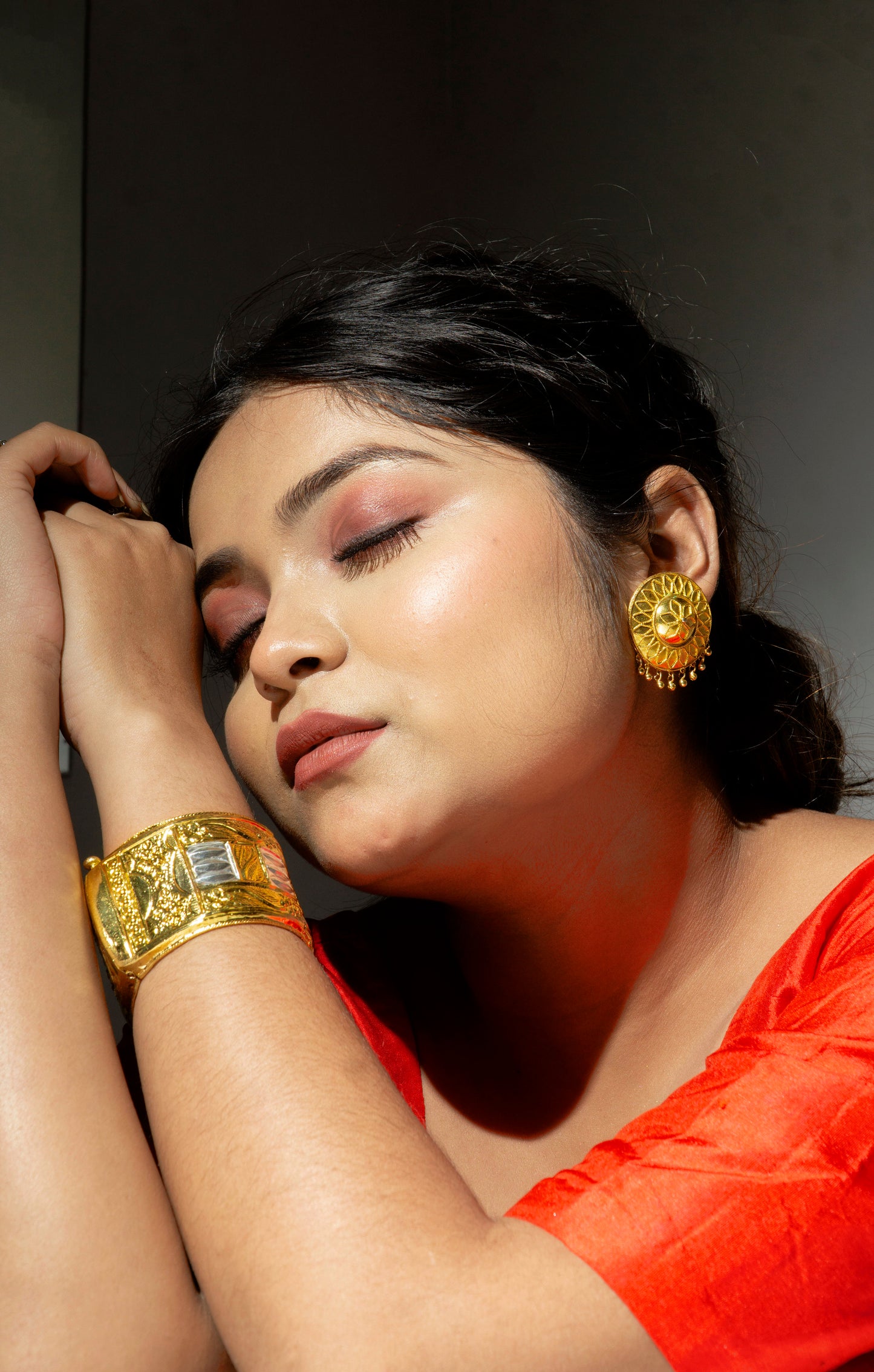 Japi Earring Handmade Silver Assamese Jewellery