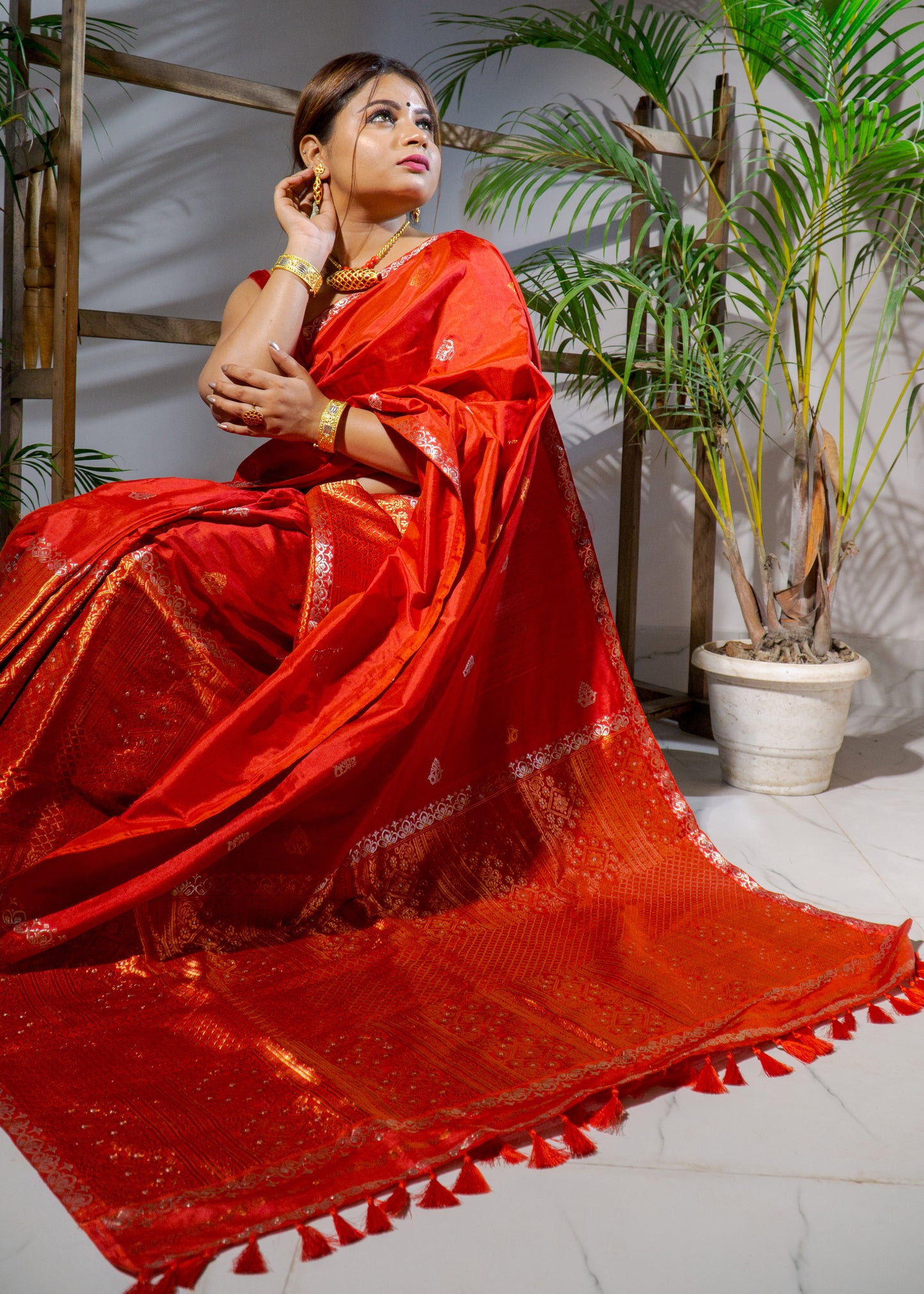 Mahabar - Mulberry Silk Mekhela Chador