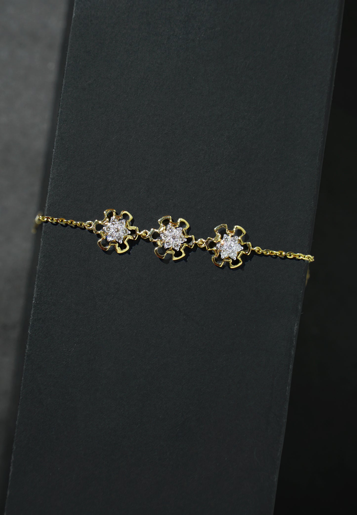 Diamond Floral Bracelet