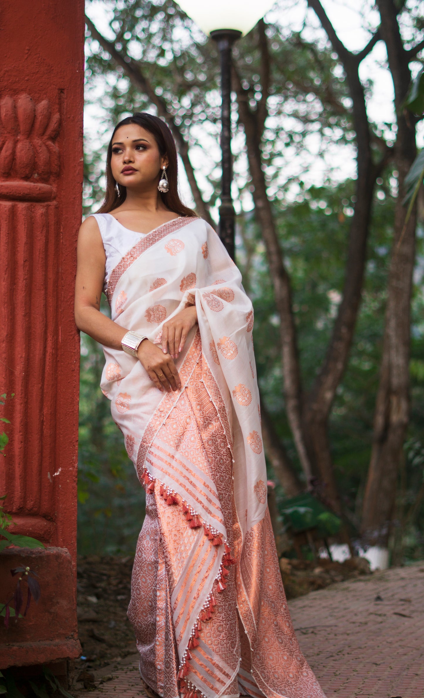 Alpana - Traditional Assamese Mekhela Chador