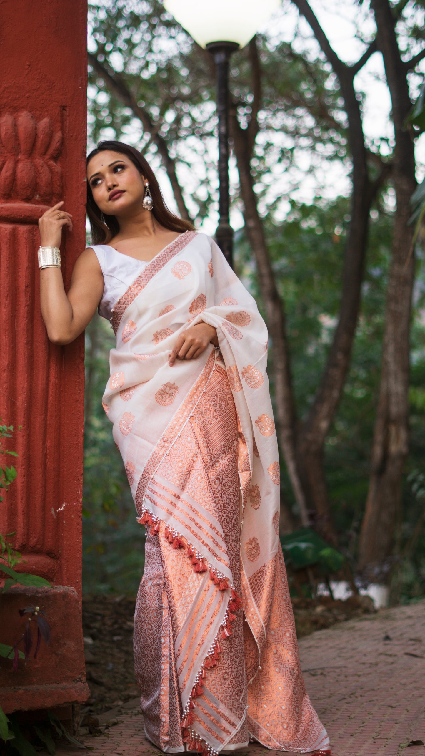 Alpana - Traditional Assamese Mekhela Chador