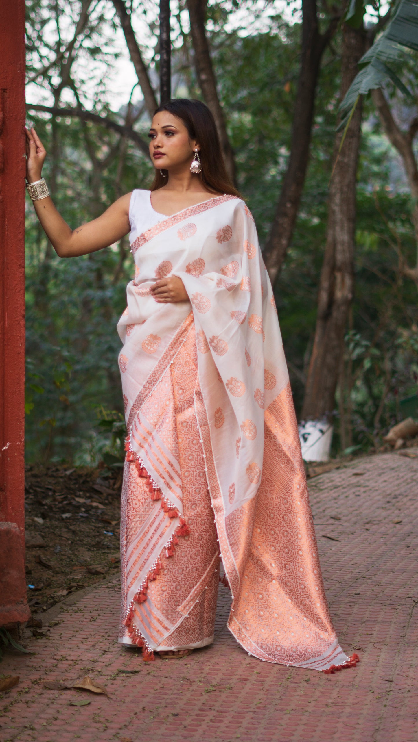 Alpana - Traditional Assamese Mekhela Chador