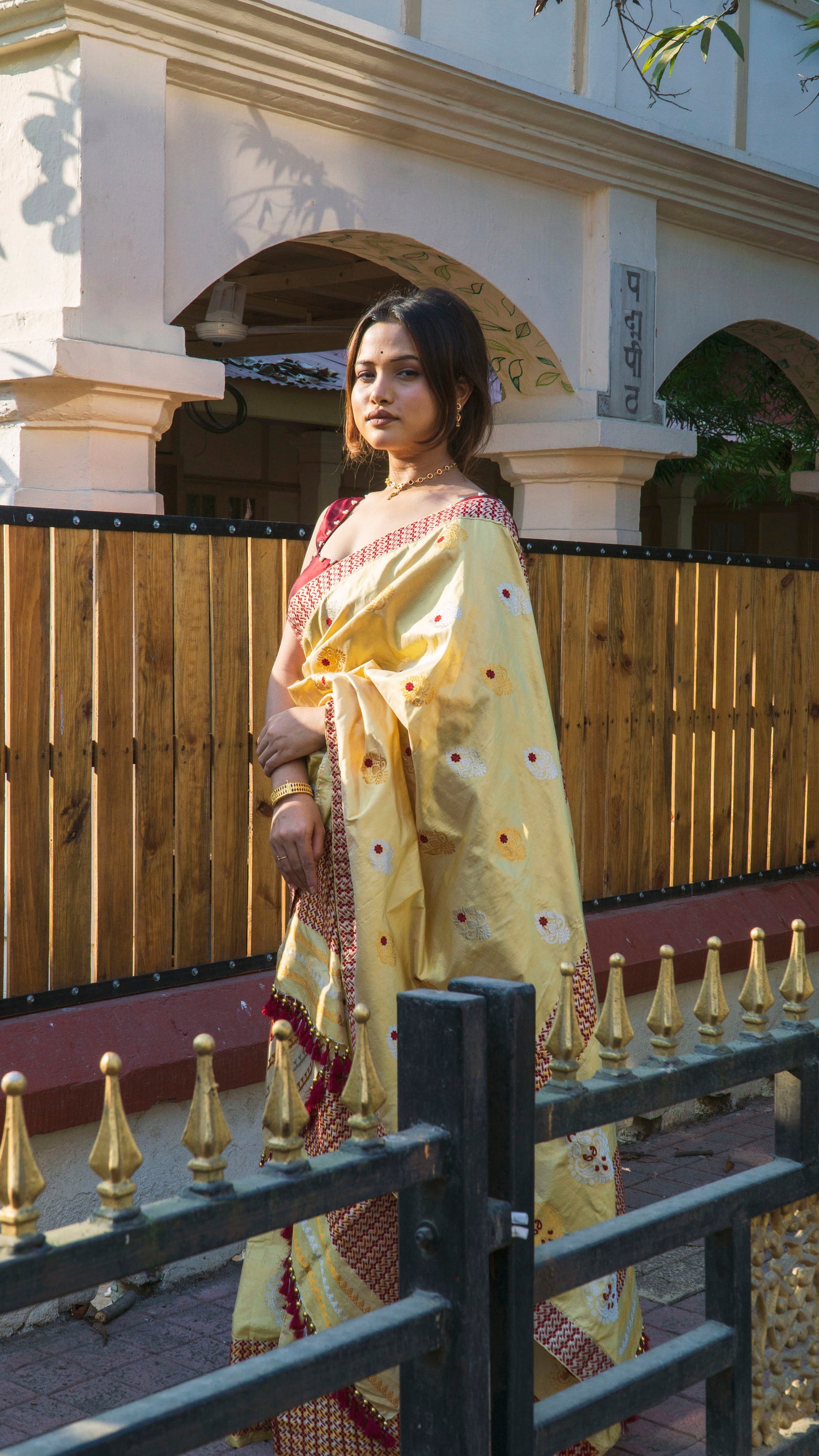 Chandan - Mulberry Silk Mekhela Chador Tradition of Assam