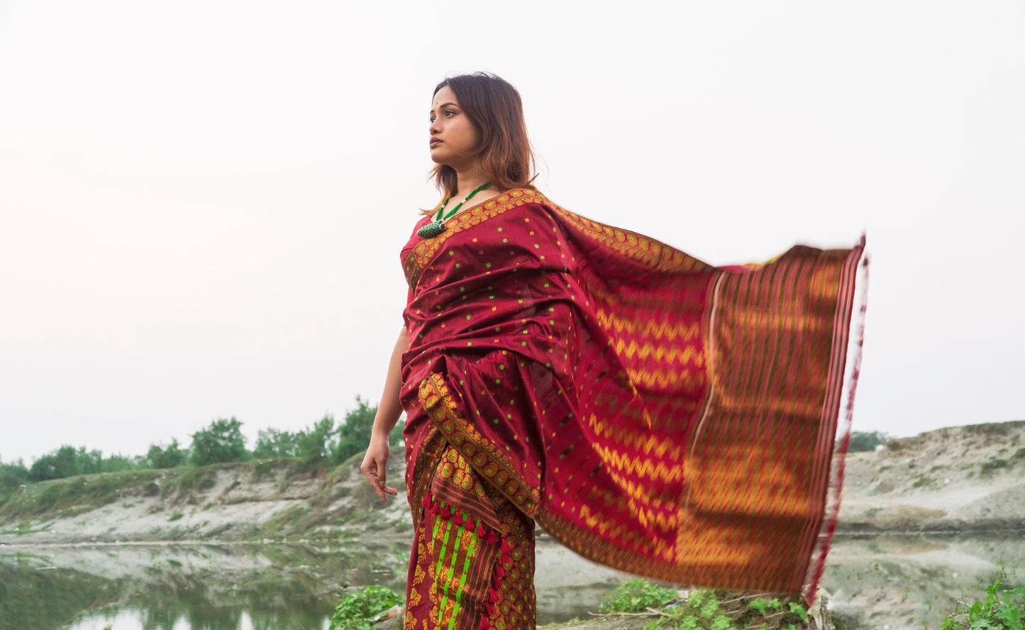 Angoori - Handwoven Traditional Assamese Mekhela Chador