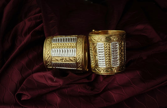 Gamkharu With Gold and Silver Tone - Assamese Traditional Jewelry