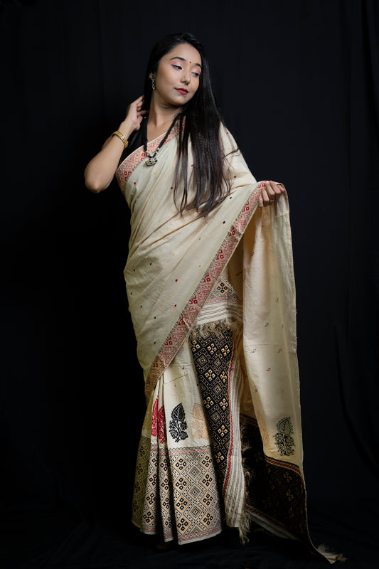 Endi and Tussar Silk Mekhela Chador