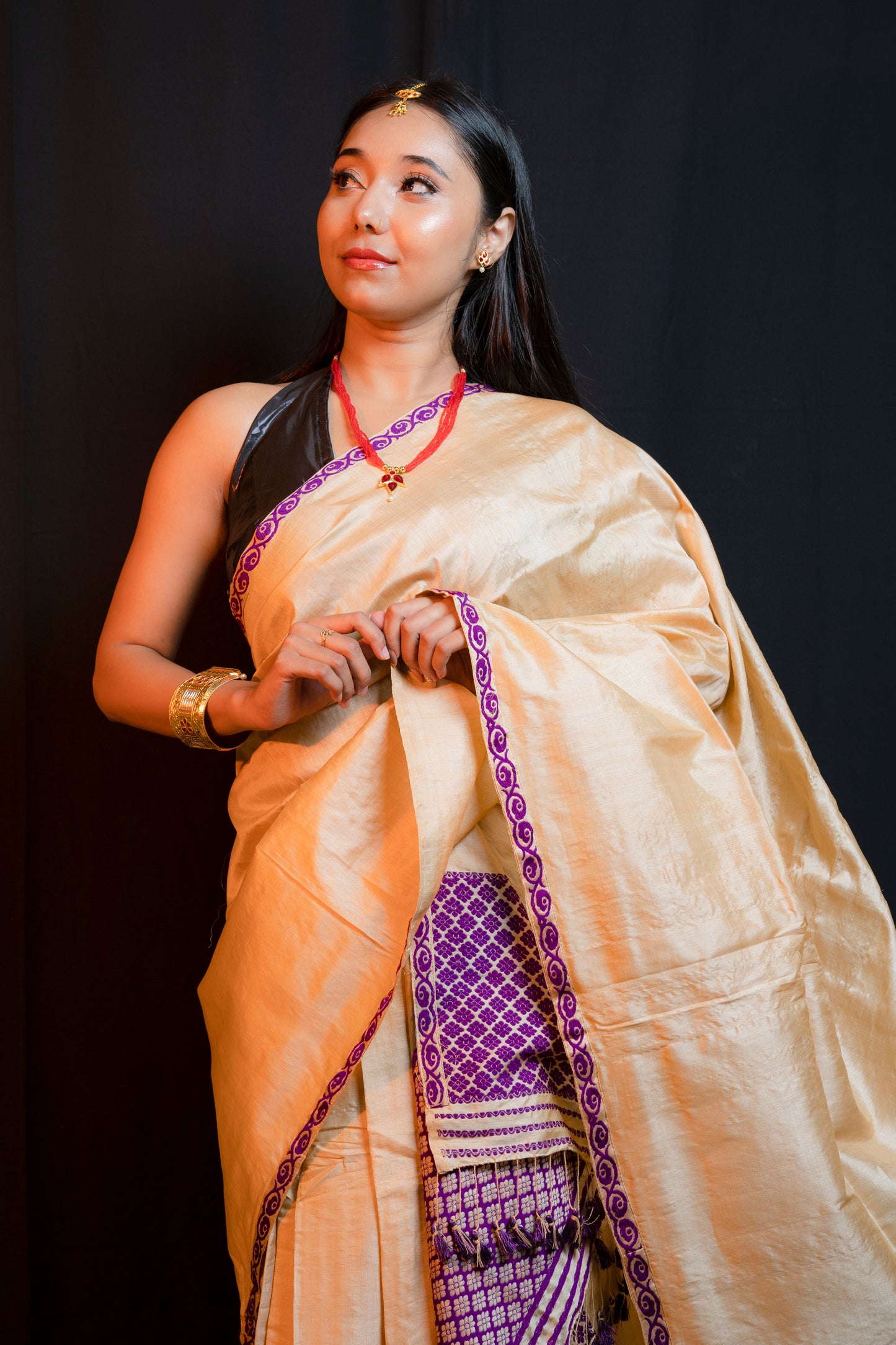 Tussar Silk Mekhela Chador