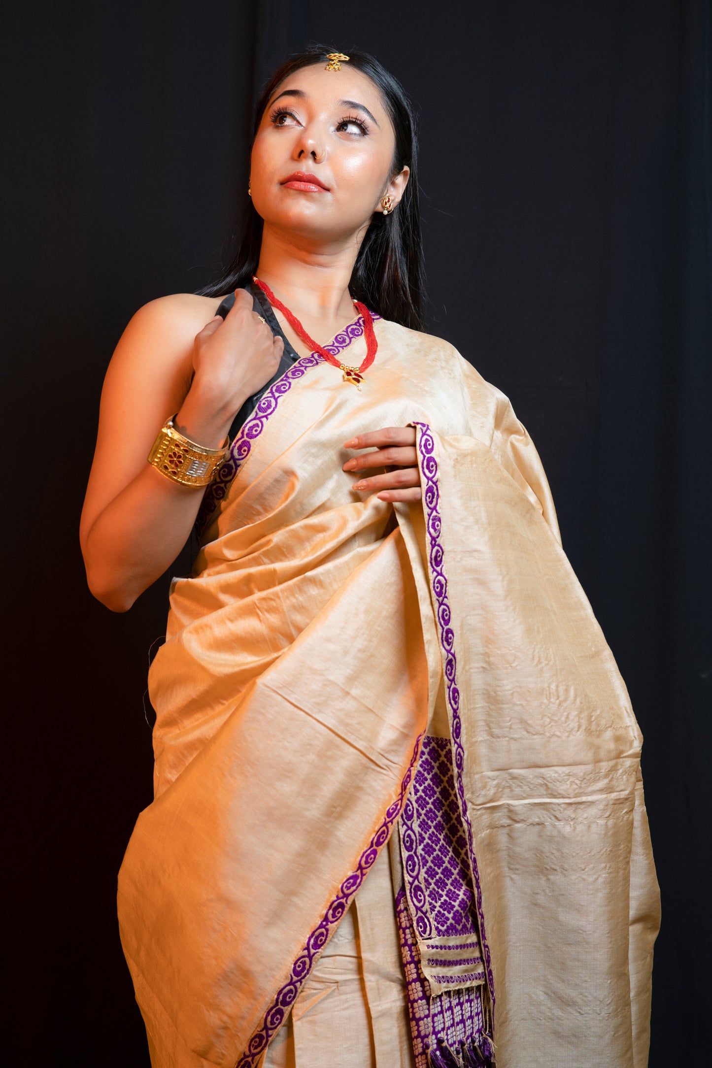 Tussar Silk Mekhela Chador