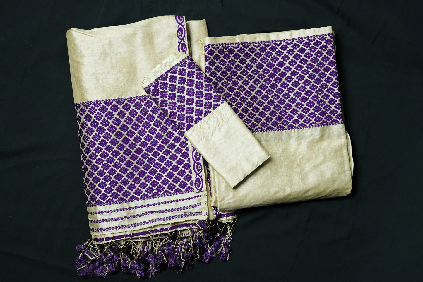 Tussar Silk Mekhela Chador