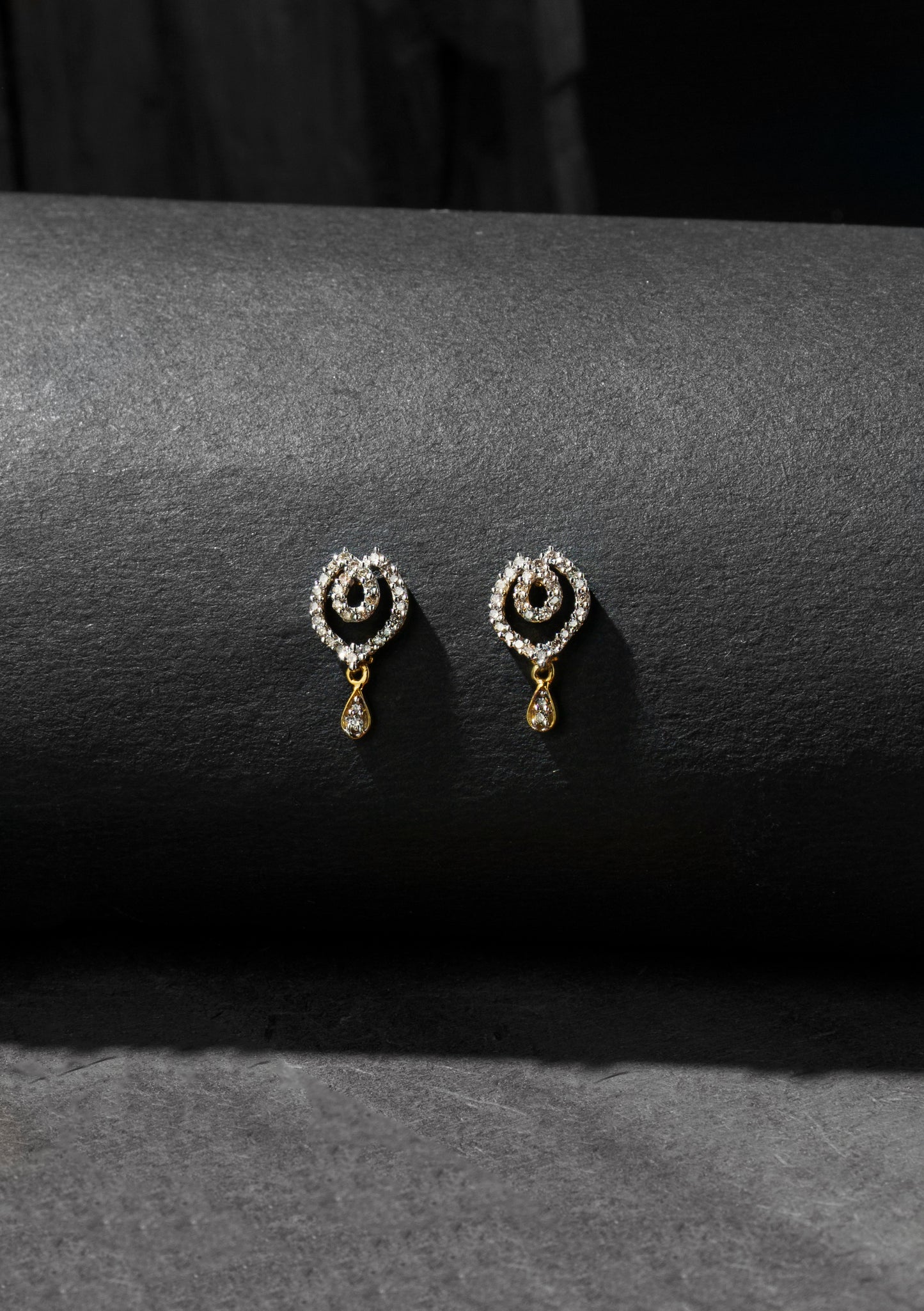 Diamond Stud Drop Earring - For Women