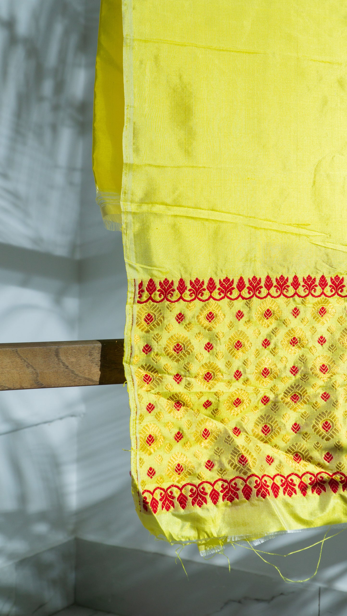 Haldi - Assamese Traditional Silk Mekhela Chador