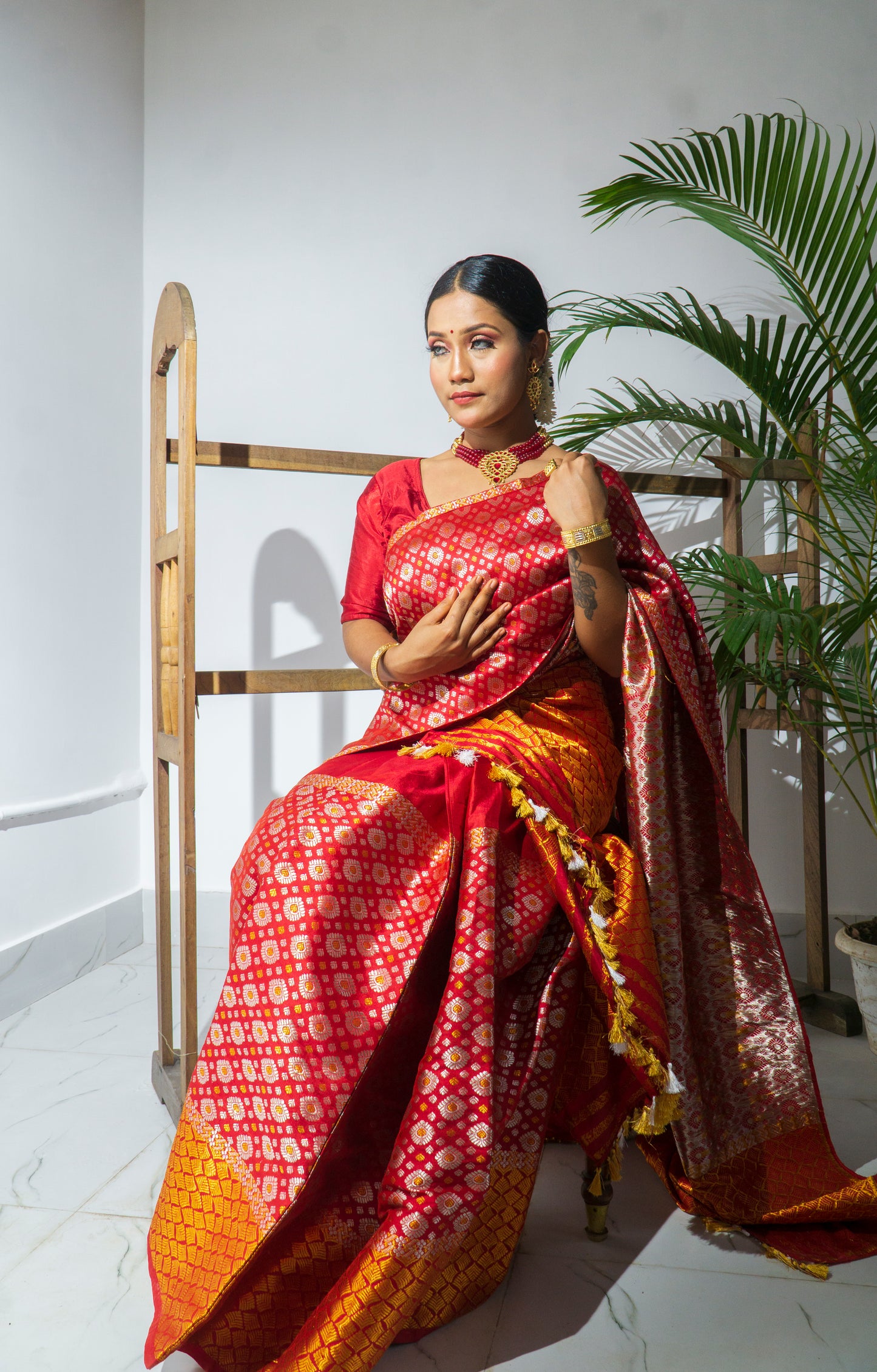 Gauri - Assamese Bridal Mekhela Chador