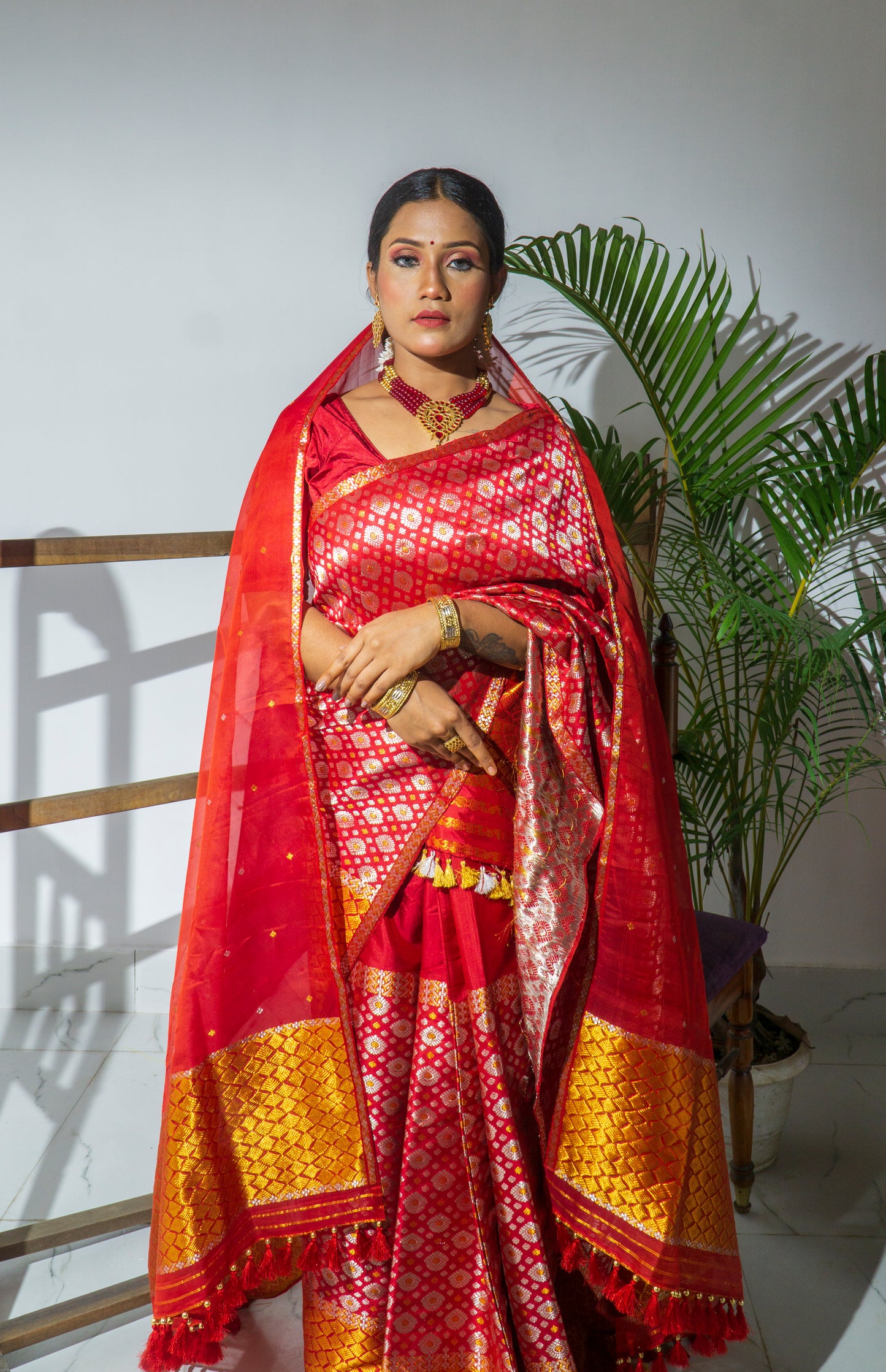 Gauri - Assamese Bridal Mekhela Chador