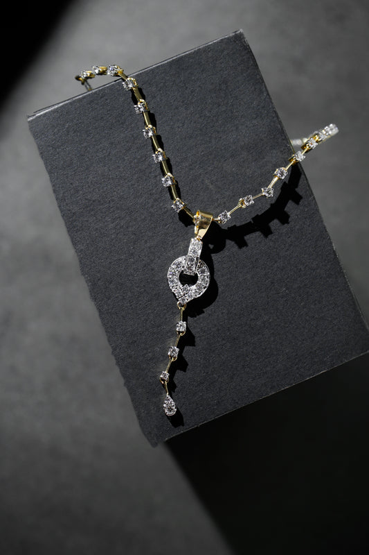 Y shaped Diamond Necklace