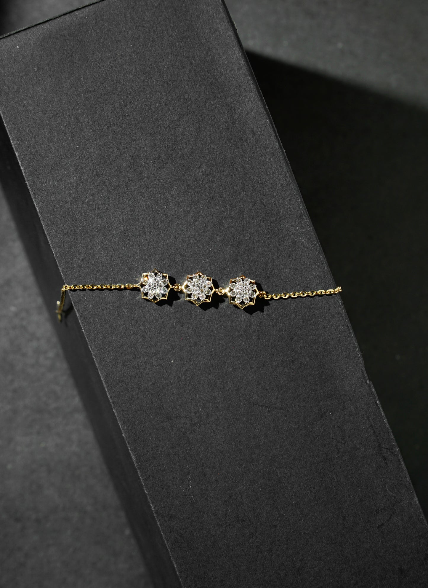 Diamond Petal Design Bracelet