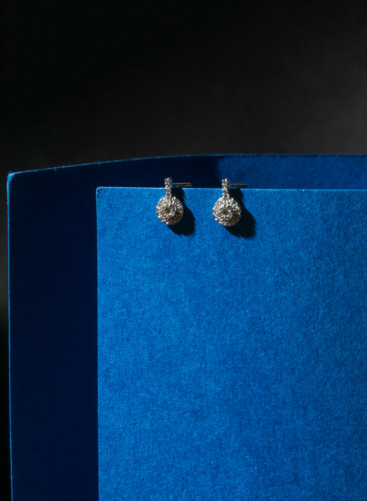 Radiant Raindrops Diamond Stud Earring