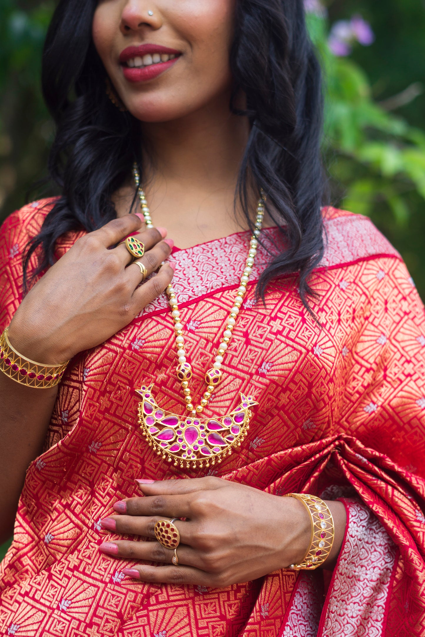 Rakta Chandra - Assamese Traditional Mekhela Chador