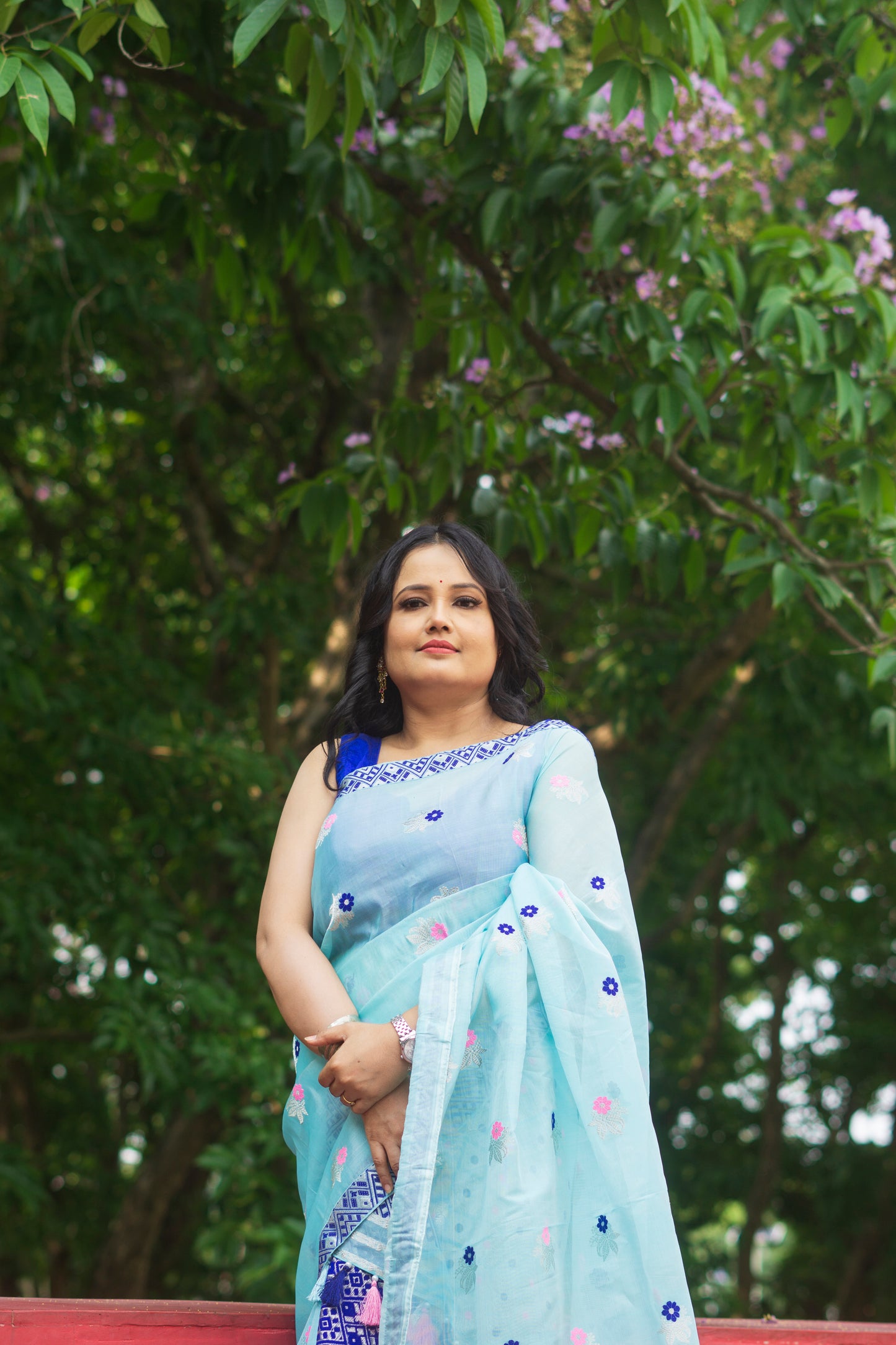 Neela Chandra Mekhela Chador - Assamese Traditional Mekhela Chador