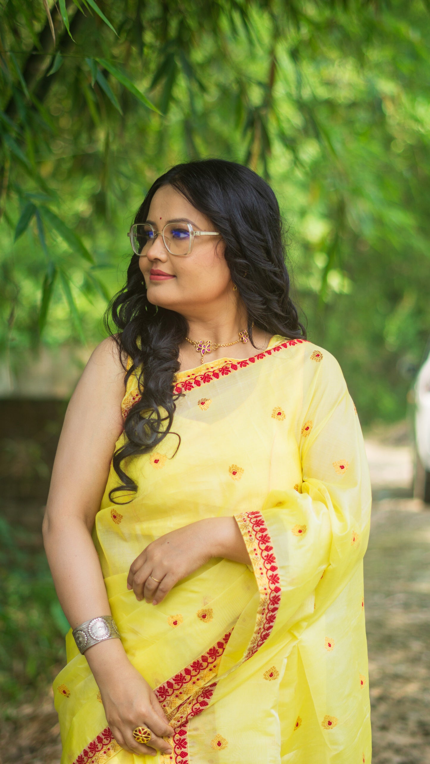 Haldi - Assamese Traditional Silk Mekhela Chador